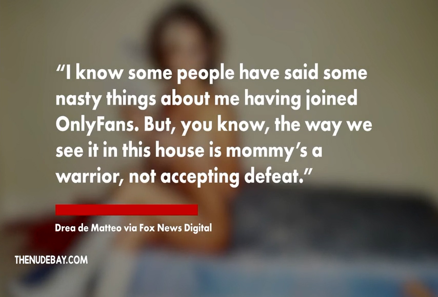 Drea De Matteo onlyfans leak video – nude on bed